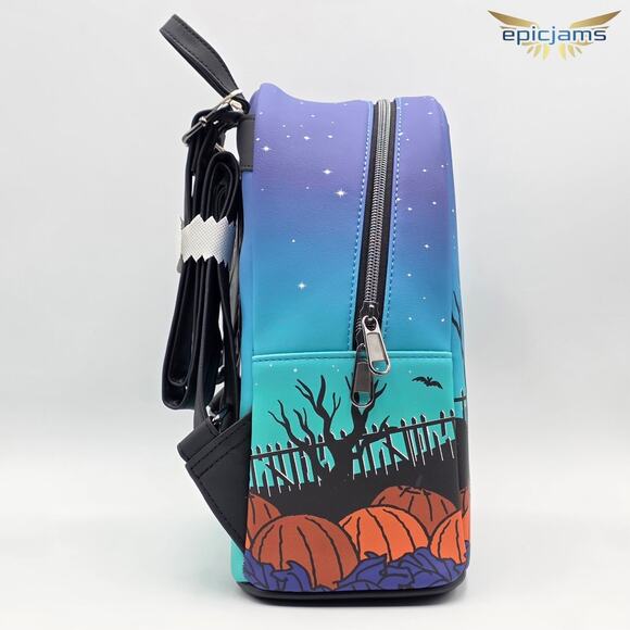 Loungefly Disney Stitch Pumpkin Glow-In-The-Dark Mini Backpack main image 5